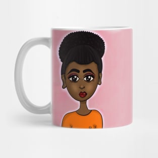 Cute art black anime style digital art Mug